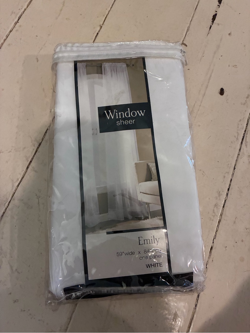 No. 918 Emily Sheer Voile Rod Pocket Window Curtain Panel